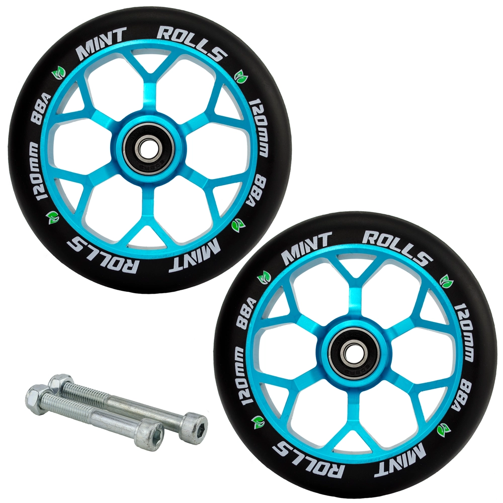 Main product image for Mint Rolls 120mm Wheels Pair - Blue