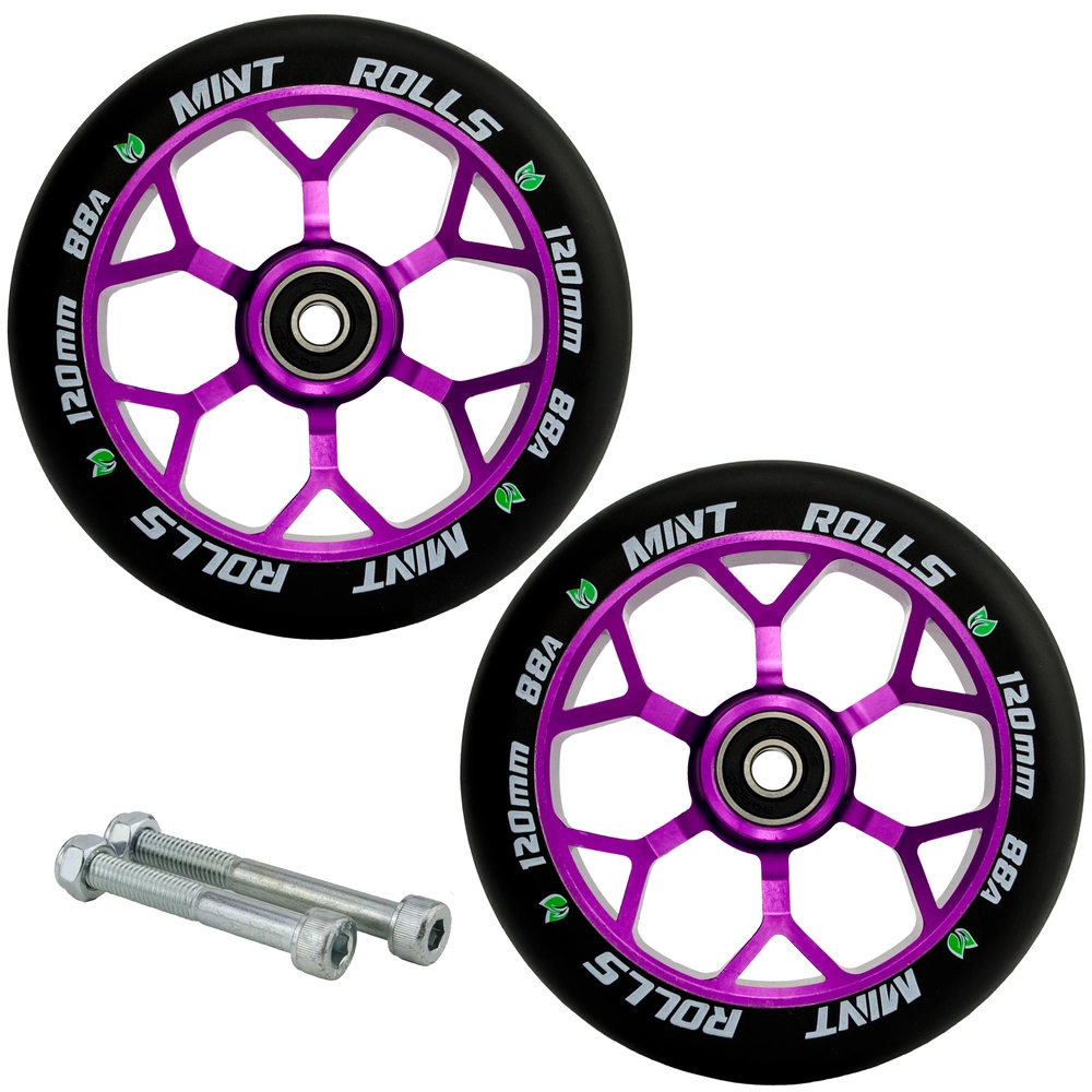 Main product image for Mint Rolls 120mm Wheels Pair - Purple