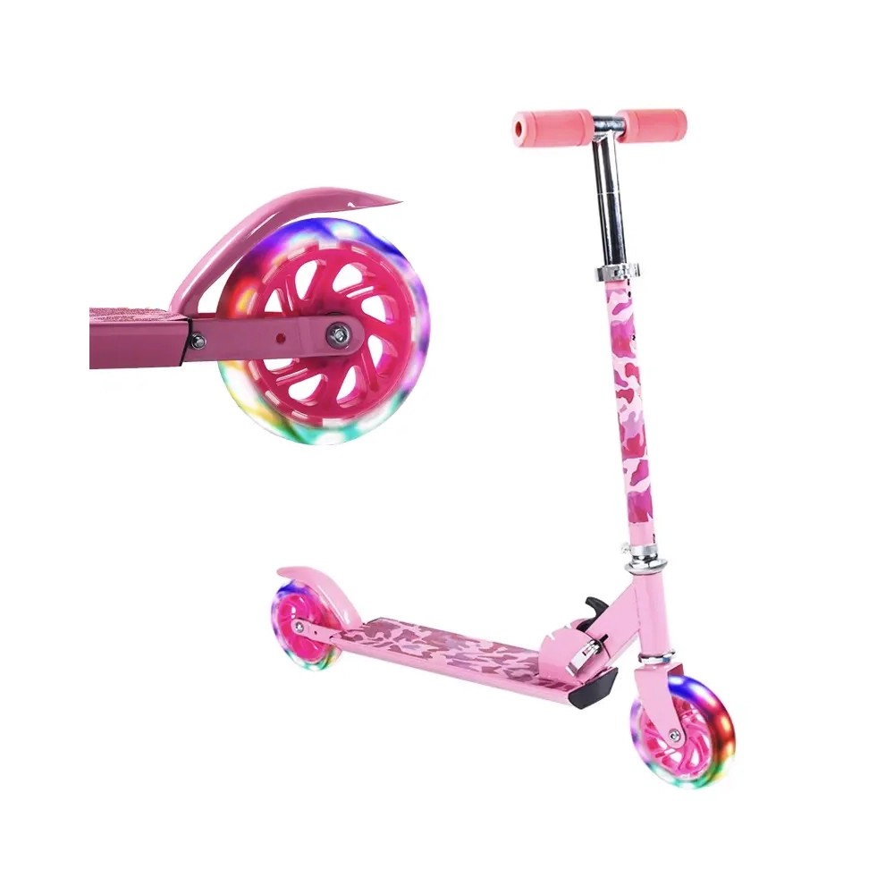 Main product image for Kids LED Folding Scooter - Pink