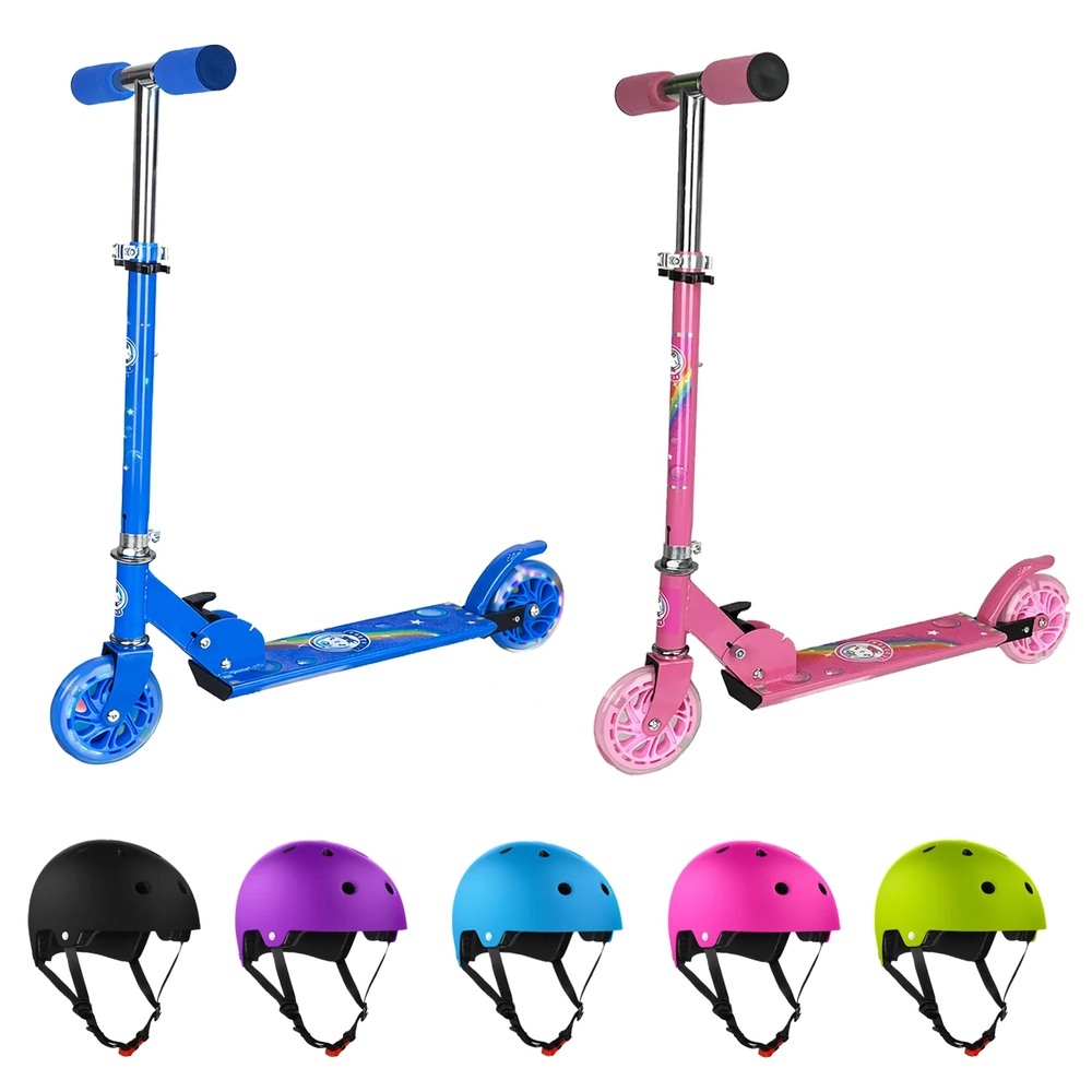 Main product image for Kids LED Folding Scooter Value Pack