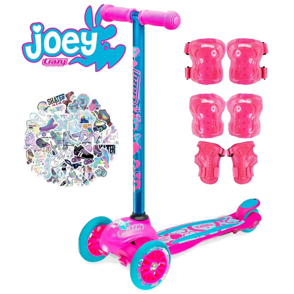 Main product image for Joey Scooter with ProteXion Safety Tri-Pack - Hearts
