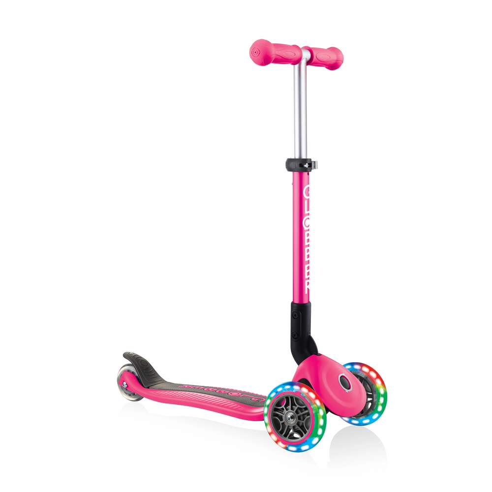 Main product image for Globber Junior Primo Foldable Lights - Pink