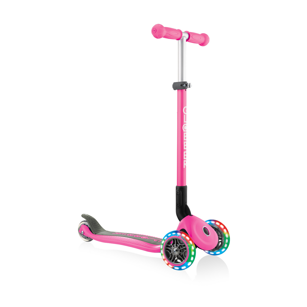 Main product image for Globber Primo V2 Foldable Lights - Fuchsia Pink / Sky Blue