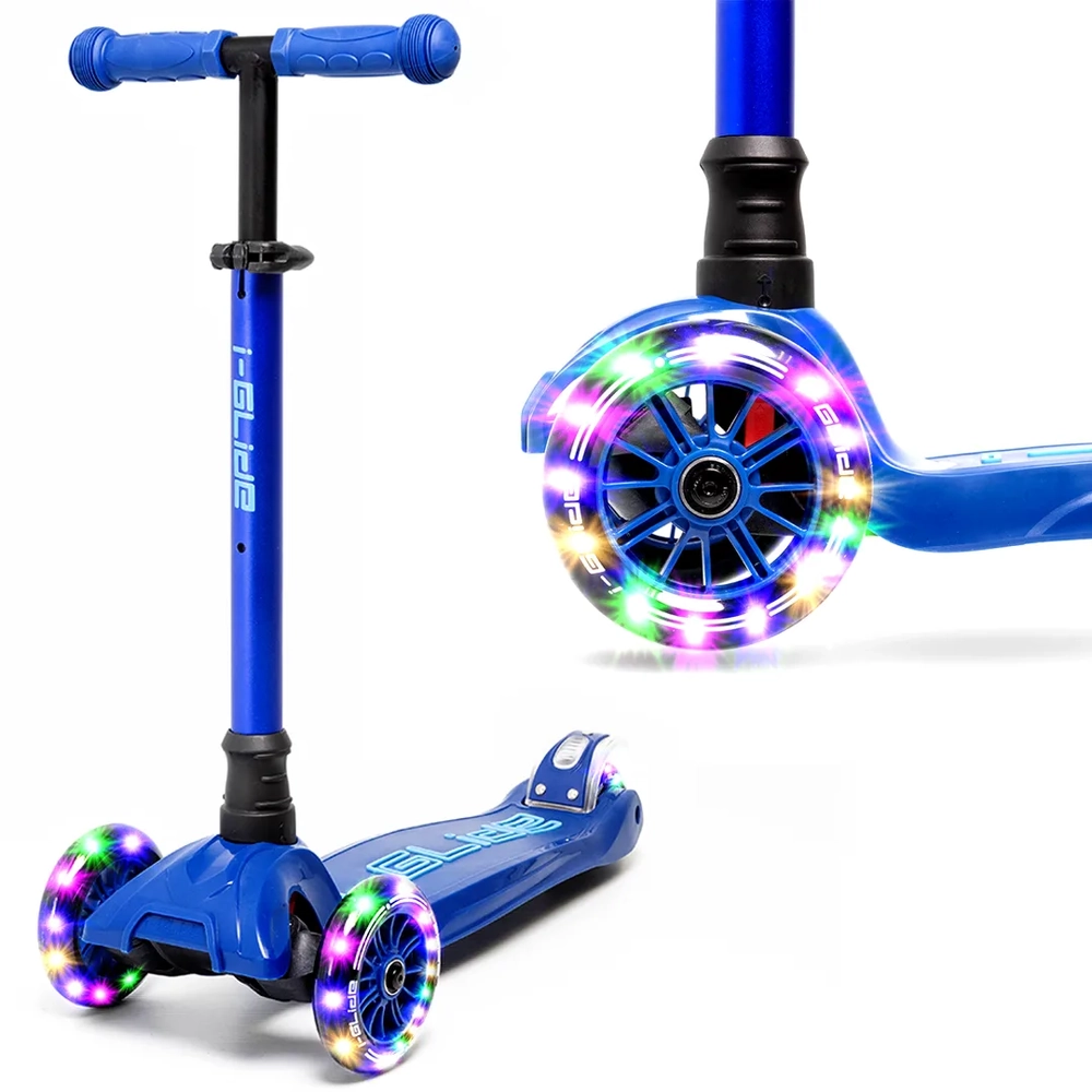 Main product image for i-Glide 3 Wheel Scooter LED Wheels - Blue