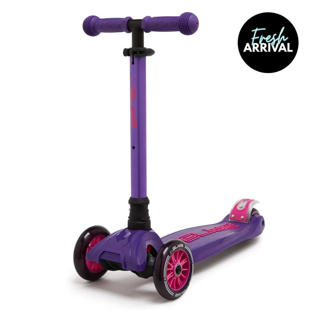 Main product image for i-Glide 3 Wheel Scooter LED Wheels - Purple Pink