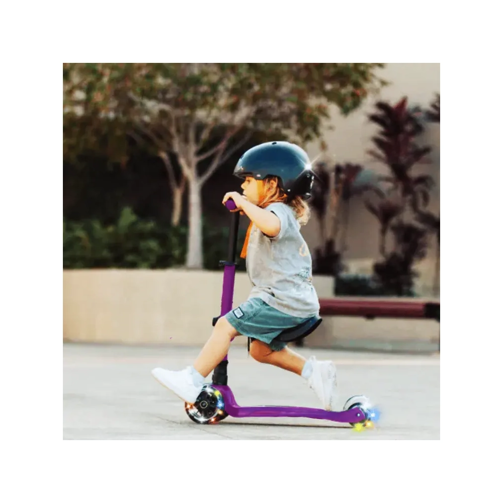 Main product image for i-Glide 3 Wheel Scooter with Toddler Seat - Purple