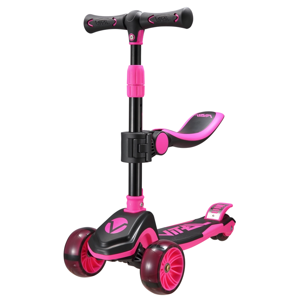Main product image for Vital TYKE 3 Wheel LED Light Scooter - Pink