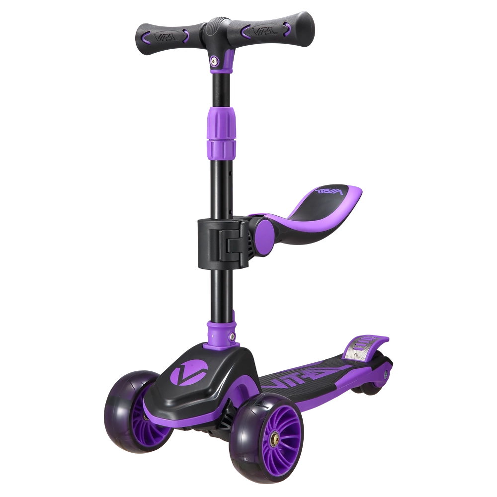 Main product image for Vital TYKE 3 Wheel LED Light Scooter - Purple