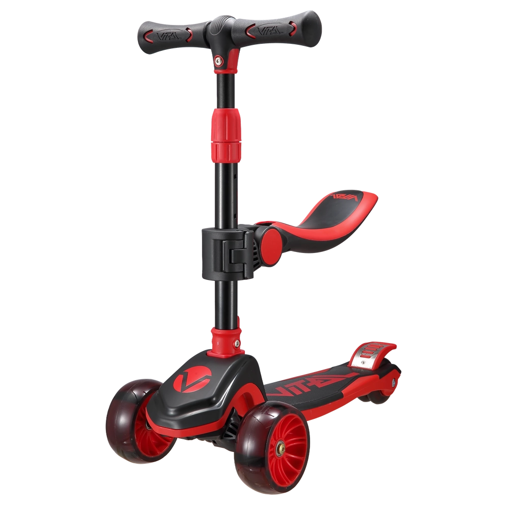 Main product image for Vital TYKE 3 Wheel LED Light Scooter - Red