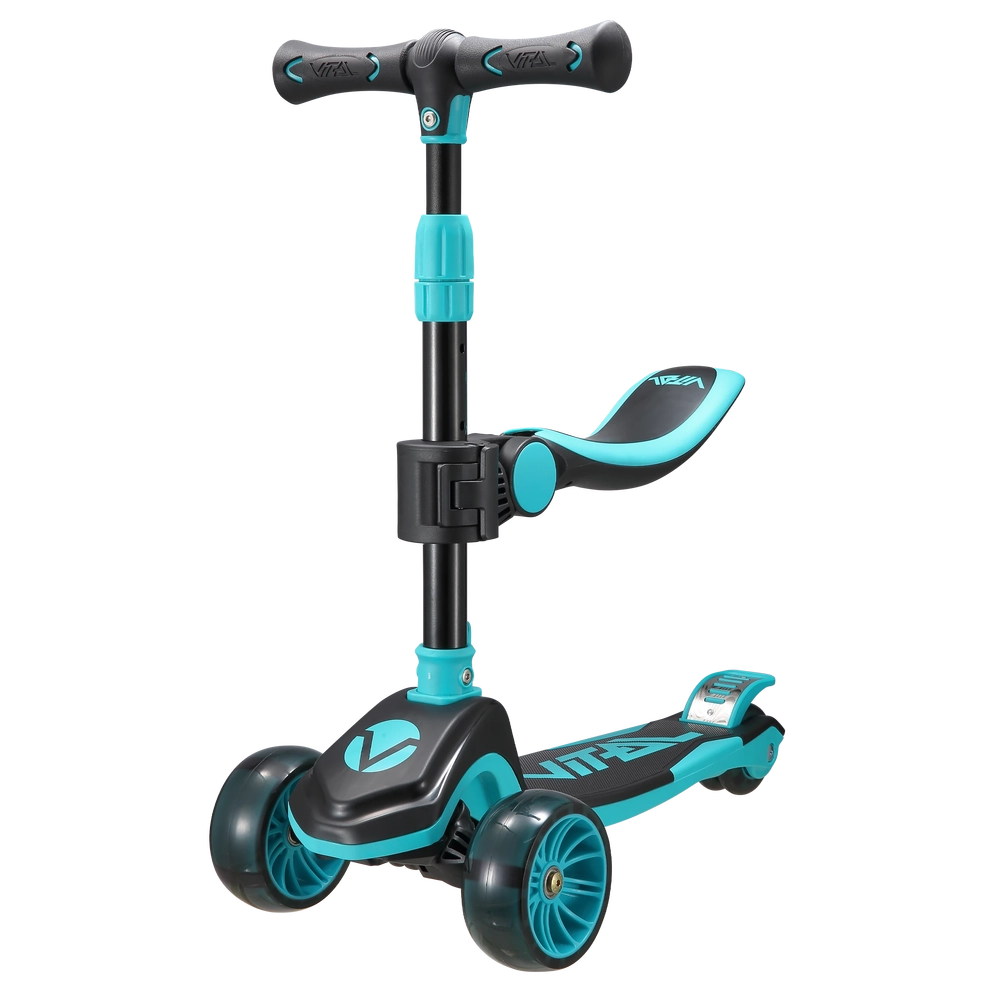 Main product image for Vital TYKE 3 Wheel LED Light Scooter - Teal