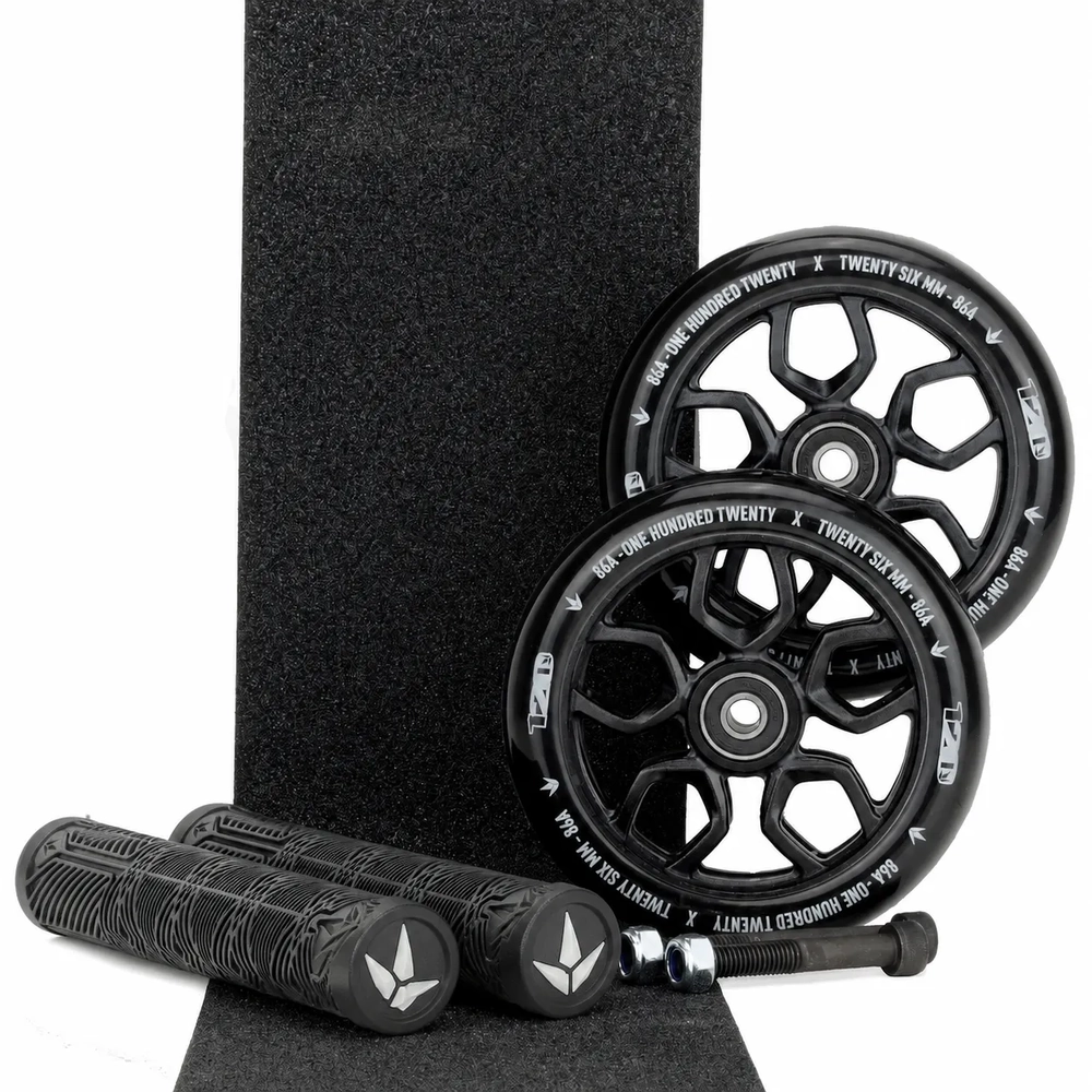 Main product image for Envy 120mm Lambo Black Wheels + Black Grips Pack