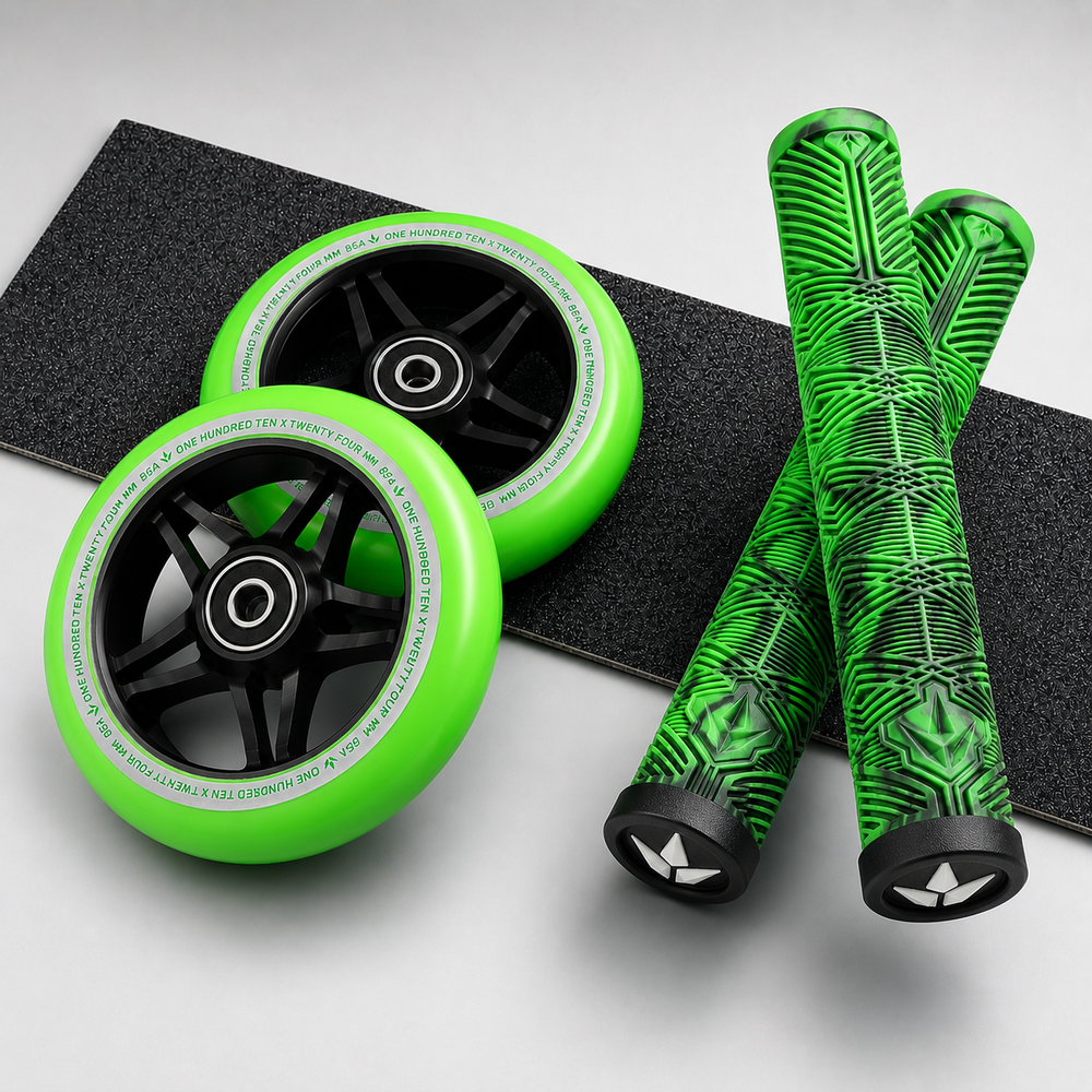 Main product image for Envy S3 110mm Green Wheel & Grip Pack
