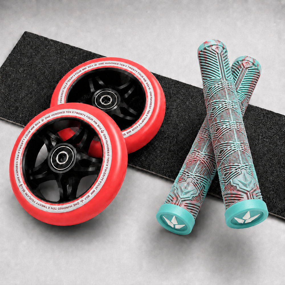 Main product image for Envy S3 110mm Red/Blue Wheel & Grip Pack