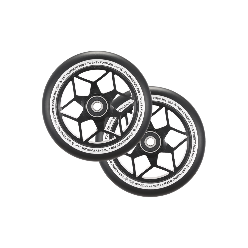 Main product image for Envy Diamond 110mm Wheels - Black