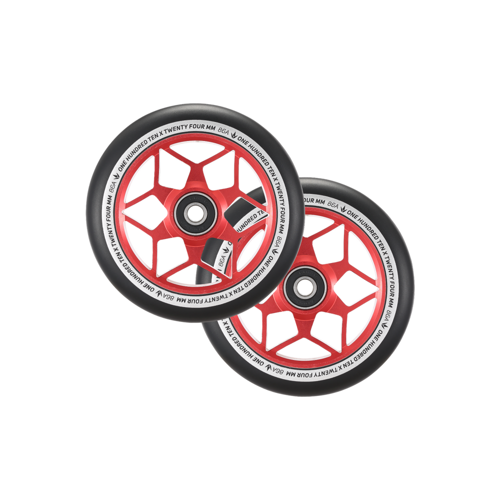 Main product image for Envy Diamond 110mm Wheels - Red