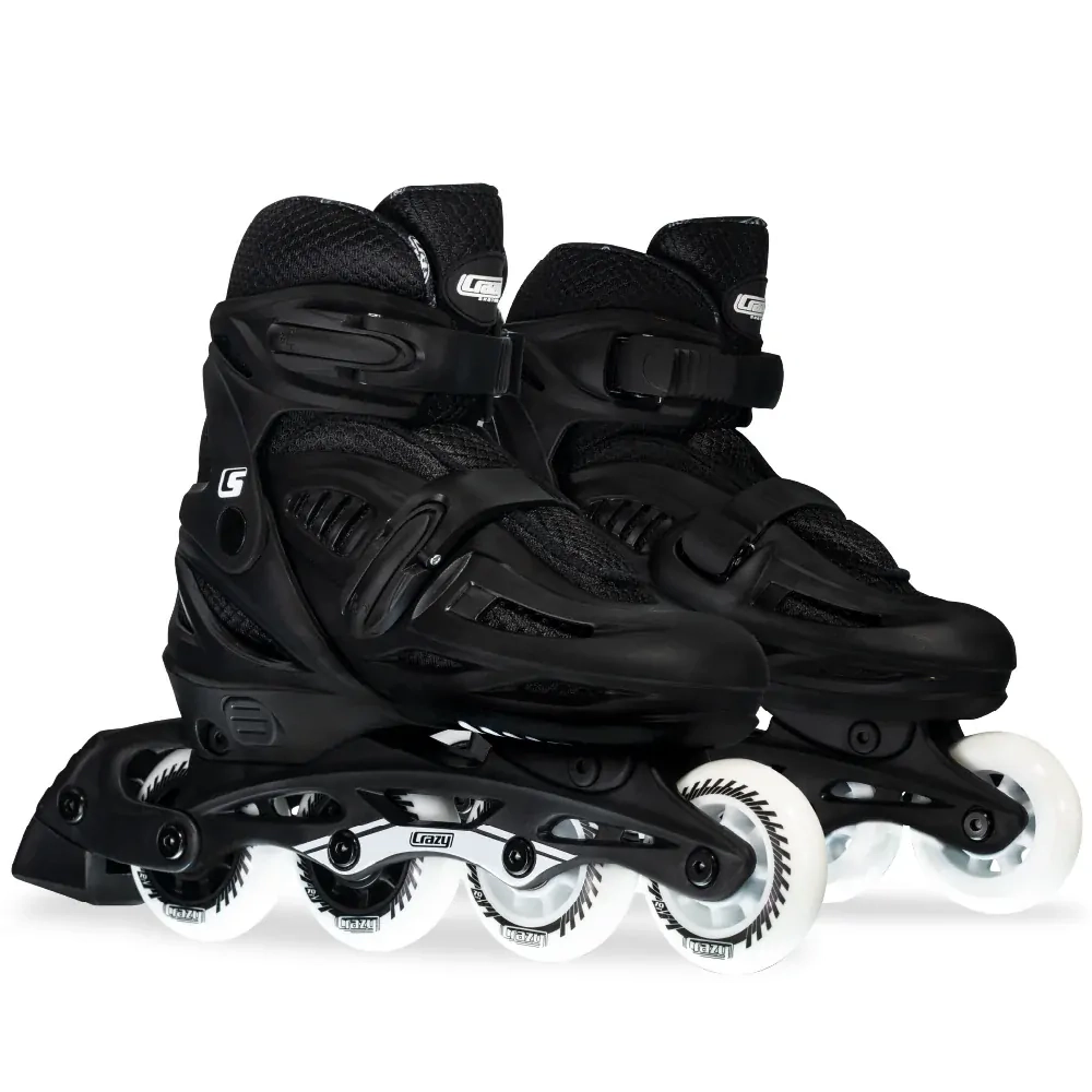 Main product image for Crazy Skates Blade Adjustable Inline Skates - Black Medium