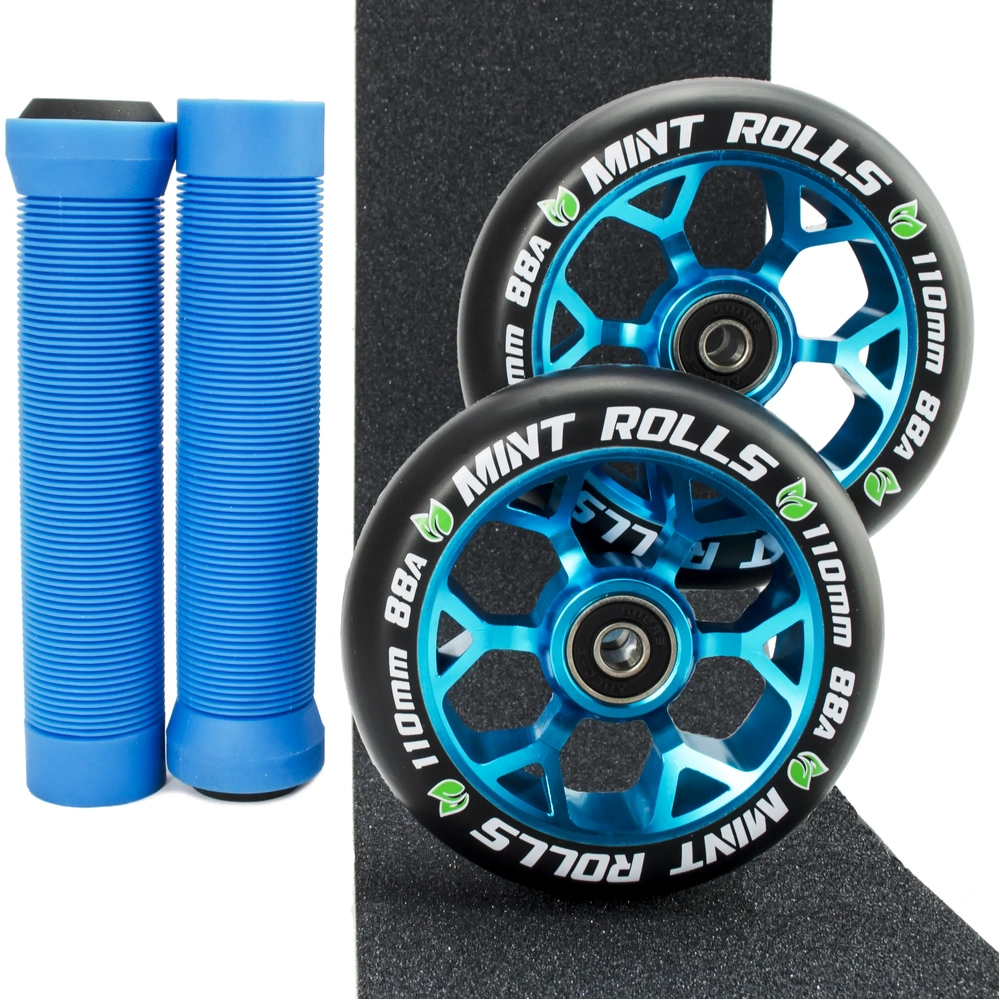 Main product image for Mint Rolls 110mm Wheels Grips & Tape Pack Blue