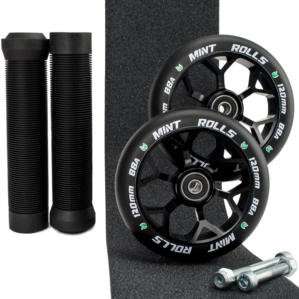 Main product image for Mint Rolls 120mm Wheels Grips & Tape Pack Black