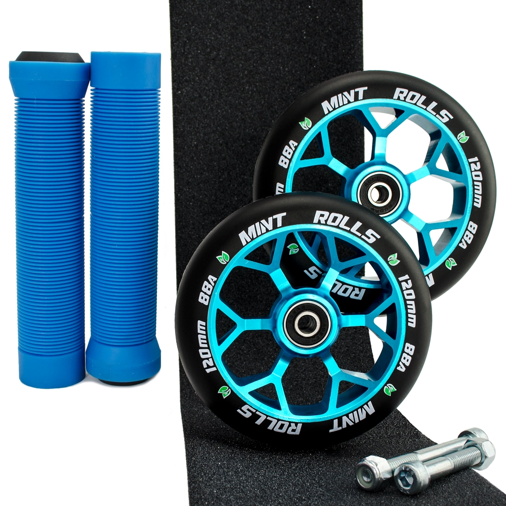 Main product image for Mint Rolls 120mm Wheels Grips & Tape Pack Blue