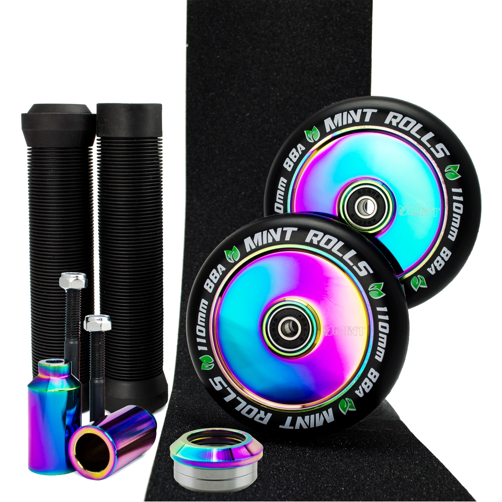 Main product image for Mint Rolls Hollow Core 110mm Ultimate Wheel Pack Oil Slick/Black
