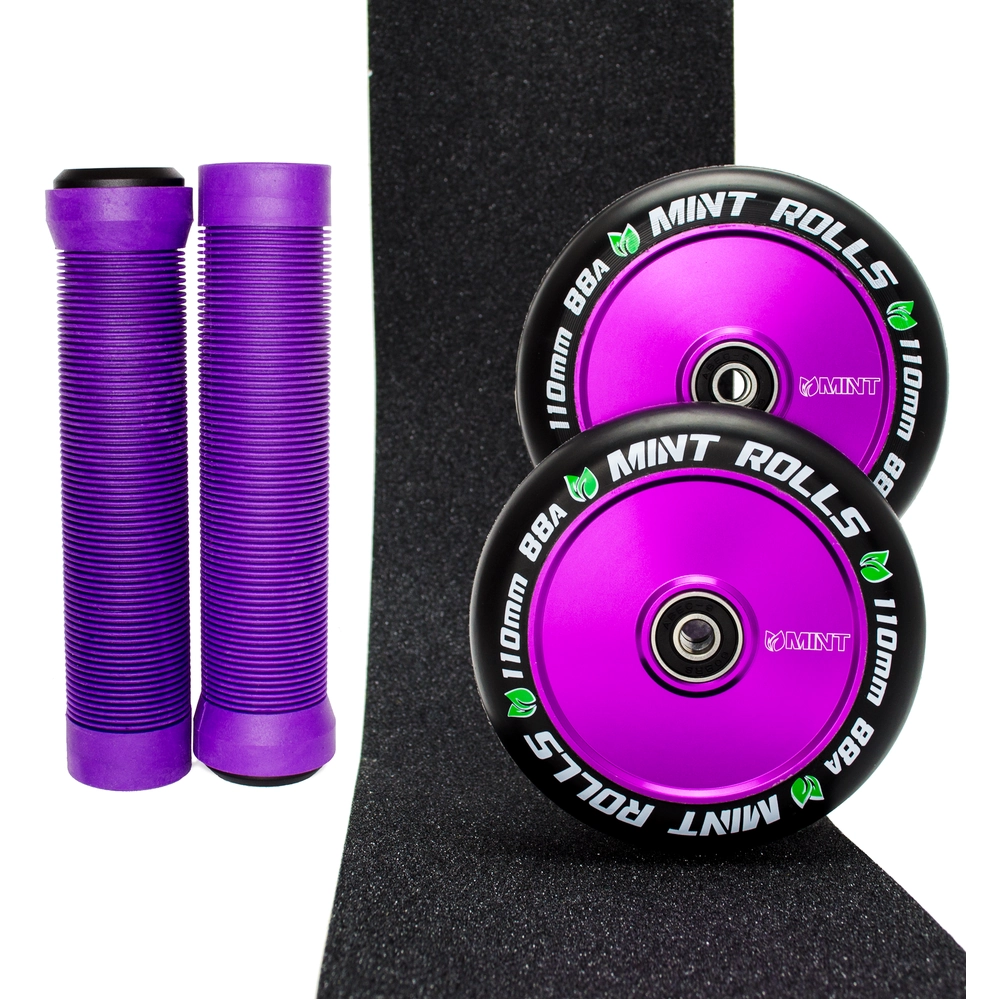 Main product image for Mint Rolls 110mm Hollow Core Wheels Pack Purple