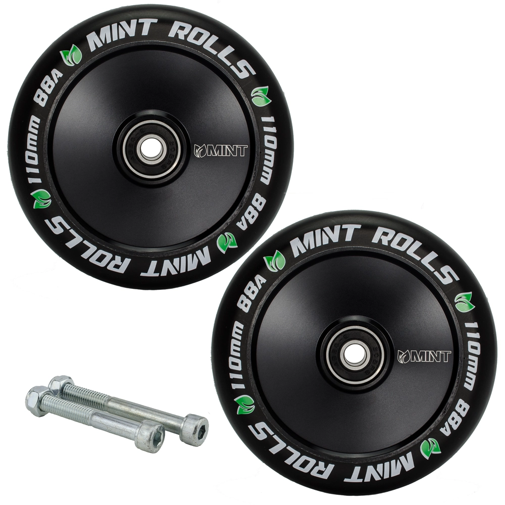 Main product image for Mint Rolls 110mm Hollow Core Wheels - Black