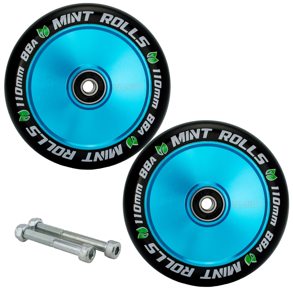 Main product image for Mint Rolls 110mm Hollow Core Wheels - Blue