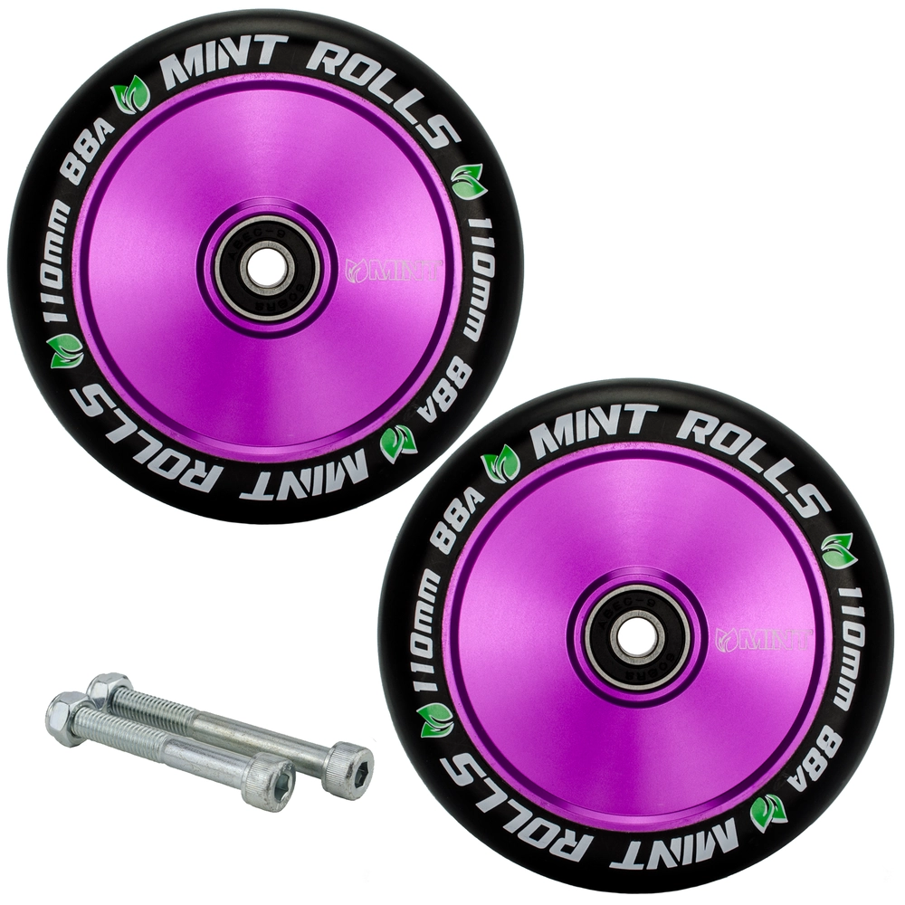 Main product image for Mint Rolls 110mm Hollow Core Wheels - Purple