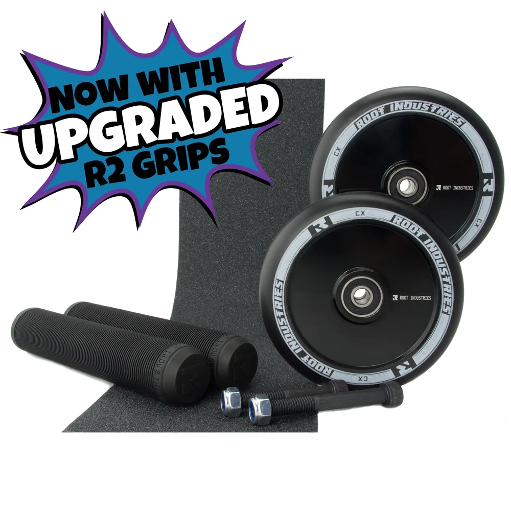 Main product image for Root Industries AIR 110mm Black Wheels + Black Grips Pack