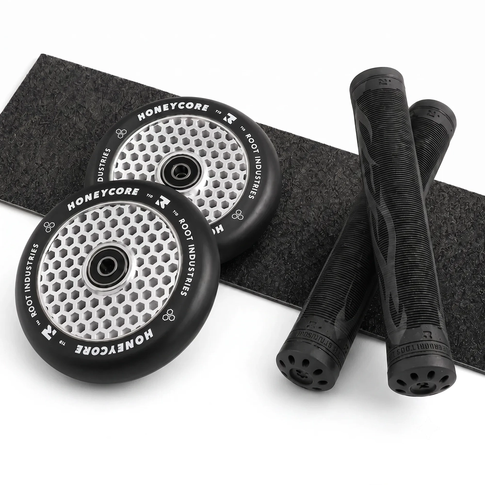 Main product image for Root Industries Honeycore Mirror 110mm Wheel & Grip Pack