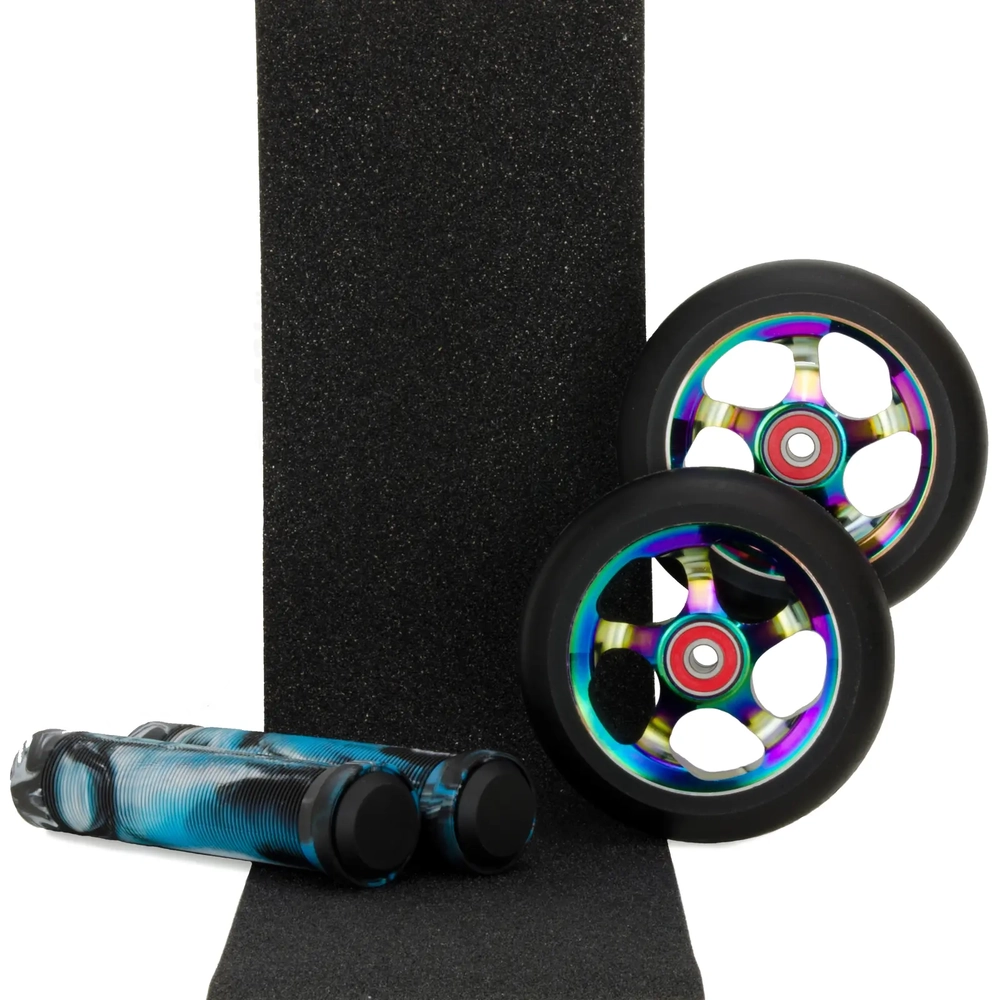 Main product image for Scooter Crew 100mm Rocket Fuel Wheels Arctic Grips & Tape Pack