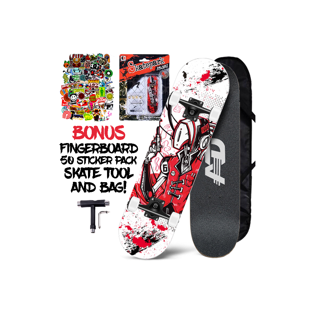Main product image for AD Killer Robot 8" Complete Skateboard