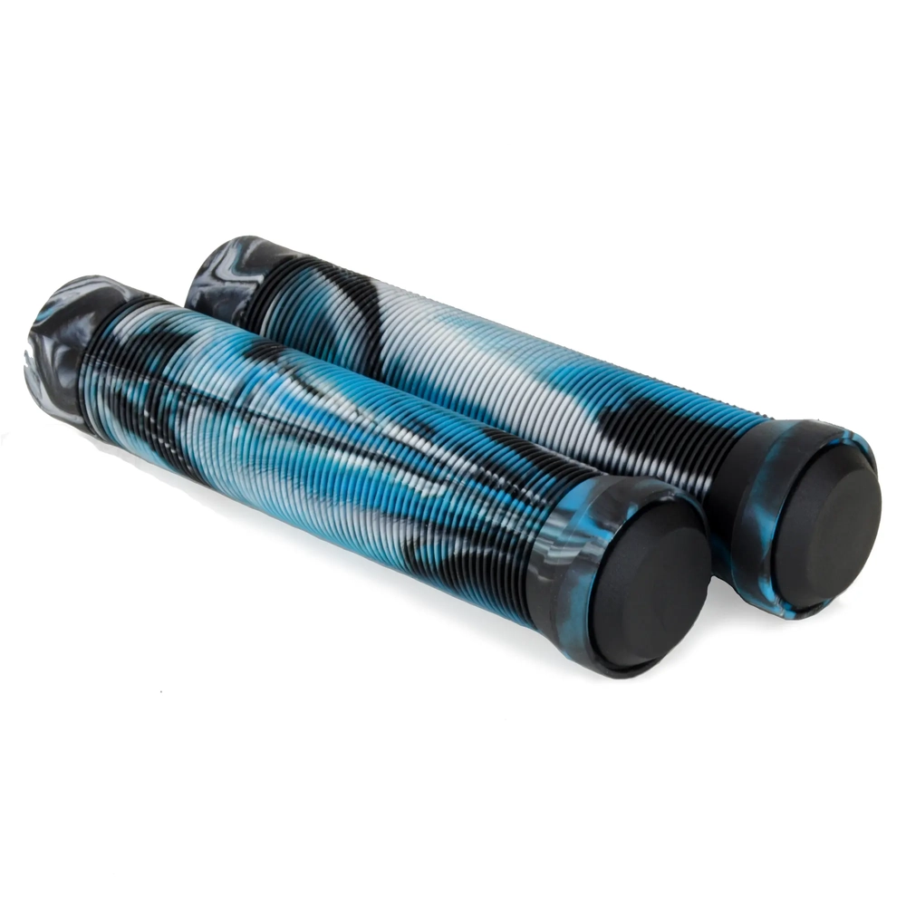 Main product image for Scooter Crew Scooter Grips - Black White Aqua